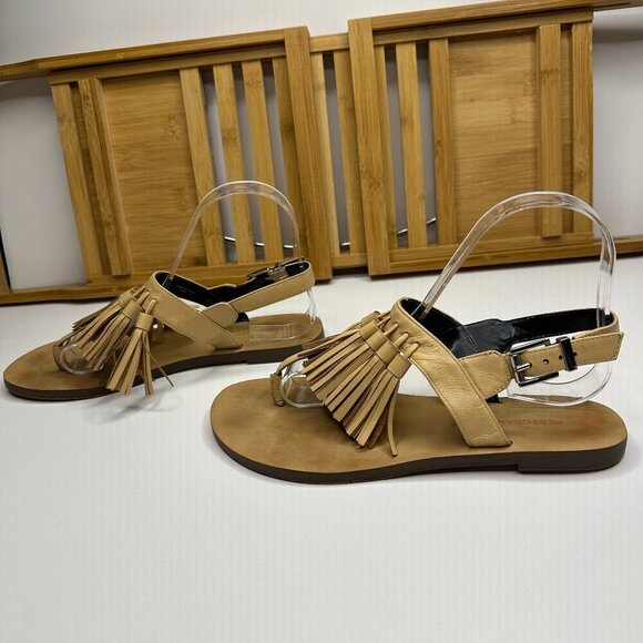 Rebecca Minkoff Erin Nude Leather Tassel Sandal in Nude - Size 6 1/2 - Picture 4 of 8